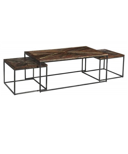 Coffee Table with 2 Stool 